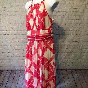 Spring dress (pink and white)